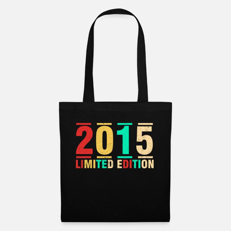 Geburtstagsgeschenk 2015 Limited Edition 2015 - Stoffbeutel - Schwarz