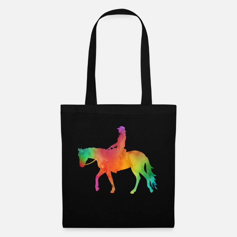 Pleasure Riding Aquarelle Look - Sac en tissu - noir