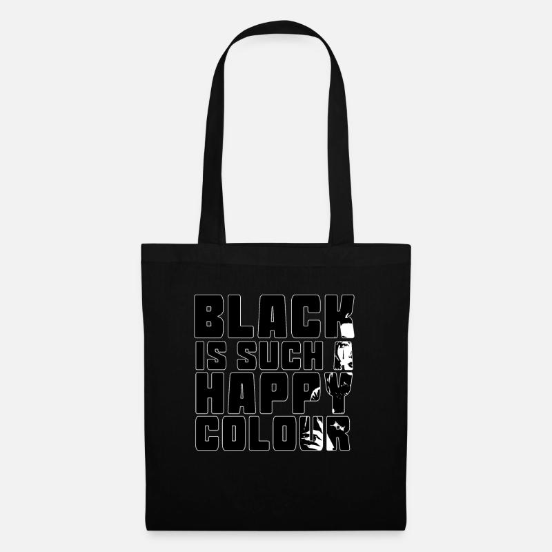 black is such a happy colour - Tote Bag - black
