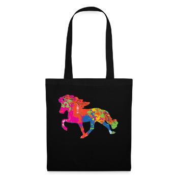 Tölter 2 touches de couleur - Sac en tissu - noir - Devant