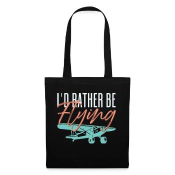 Je préférerais en pilotant un pilote d’aviation - Sac en tissu - noir - Devant