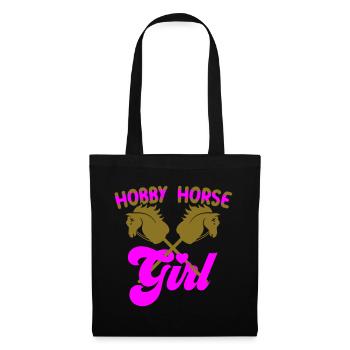 Color changeable | Hobby Horse Girl | Hobby Horsing - Tote Bag - black - Front