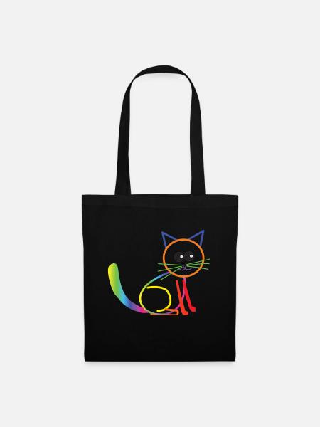 Cat Sara - Tote Bag - black