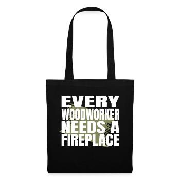 americas funny carpenter quotes jokes - Stoffbeutel - Schwarz - Vorne