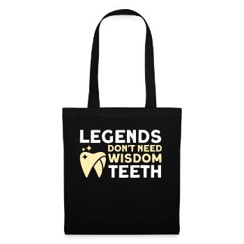 Wisdom Teeth Wisdom Tooth Patient Dentist - Tote Bag - black - Front