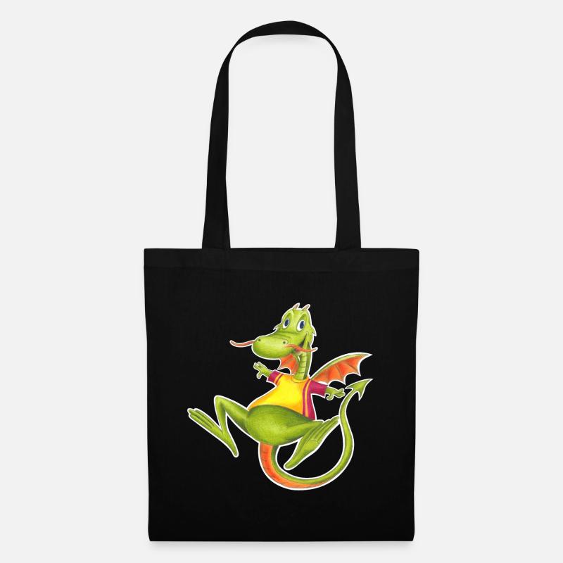 little dragon - Tote Bag - black