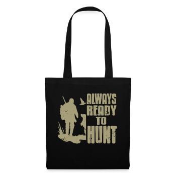 Vintage Always Ready To Hunt Cool Hunting Tea - Tote Bag - black - Front