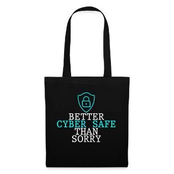 Mieux vaut cyber-sécurité que désolé 2 - Sac en tissu - noir - Devant