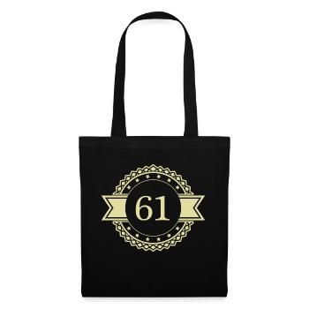 61 Number Emblem - Tote Bag - black - Front