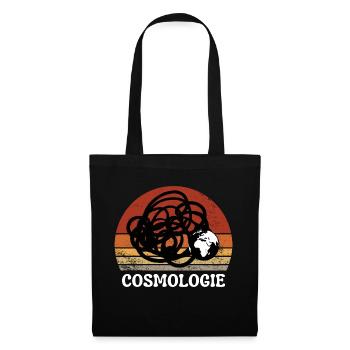 COSMOLOGIE PLANETE TERRE VINTAGE RÉTRO SUNSET - Sac en tissu - noir - Devant