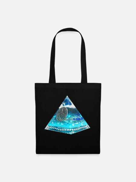 Plejaden Pyramide - Stoffbeutel - Schwarz