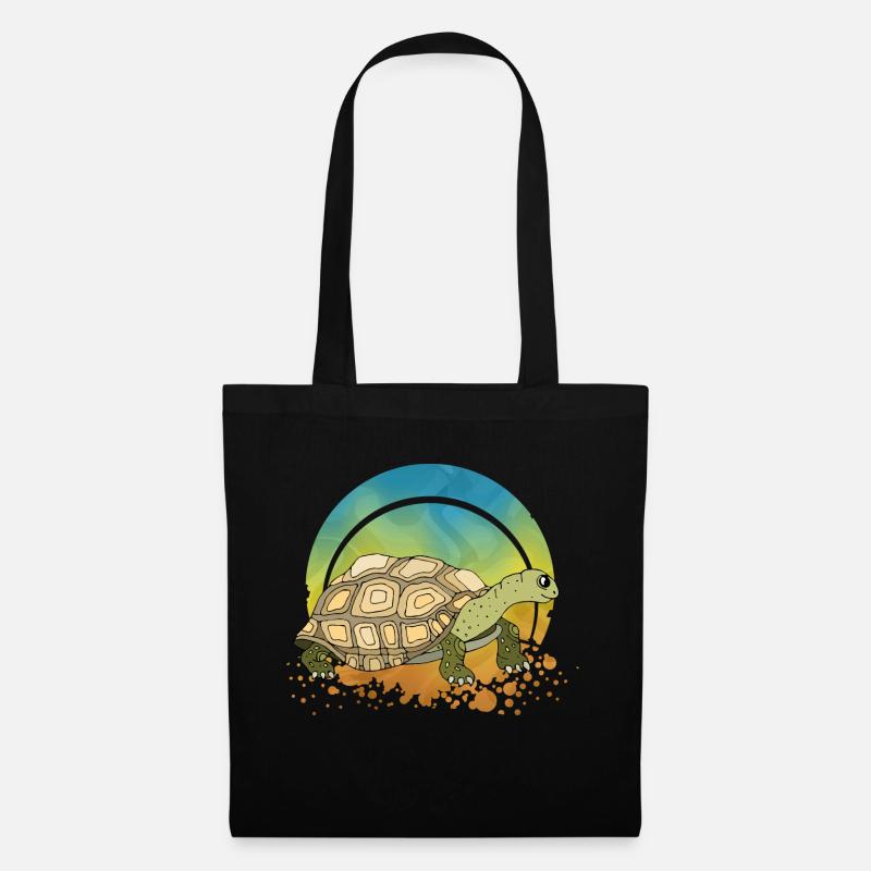 Schildkröte - Stoffbeutel - Schwarz