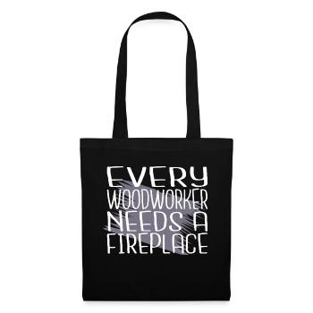 salle de bingo tshirts charpentier citations tshirts - Sac en tissu - noir - Devant
