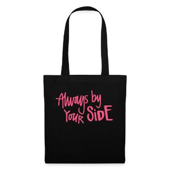 Toujours par votre SIDE Rose - Sac en tissu - noir - Devant