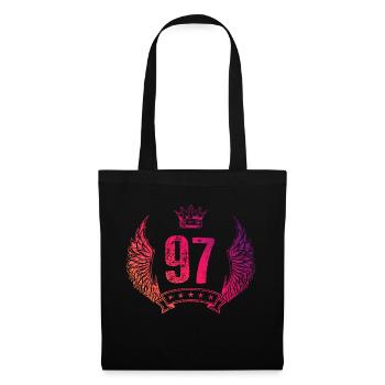 97 Number crown - Tote Bag - black - Front