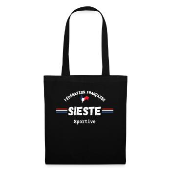 Fédération française de la sieste sportive - Sac en tissu - noir - Devant