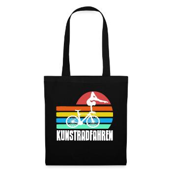 Retro ART CYCLING Awesome Art Cycler Designs - Tote Bag - black - Front