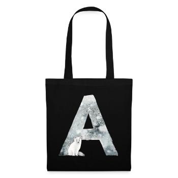 A – caractère décoratif – hiver - Sac en tissu - noir - Devant