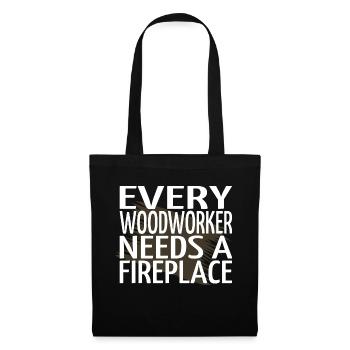 déclaration charpentier tshirts cool - Sac en tissu - noir - Devant