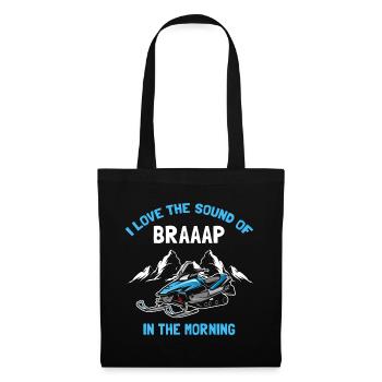 Snowmobiler and Skidoo Design - Tote Bag - black - Front