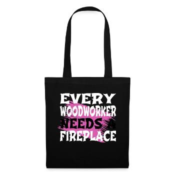 sayings jackhammer gift idea present idea - Stoffbeutel - Schwarz - Vorne