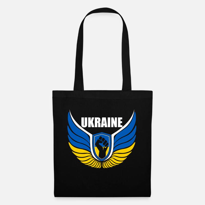 Ukraine Logo - Stoffbeutel - Schwarz