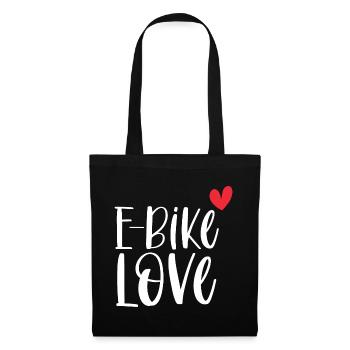 E-Bike Bike Vintage E Bike Battery Gift - Tote Bag - black - Front