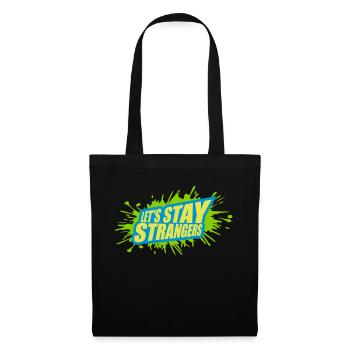 Citation Restons Strangers - Sac en tissu - noir - Devant