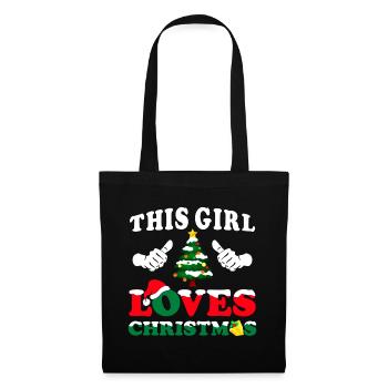 This Girl Loves Christmas - Tote Bag - black - Front