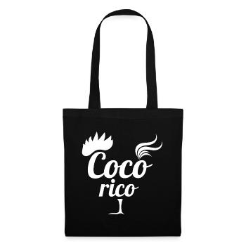 rugby, rugby sport, cocorico - Sac en tissu - noir - Devant