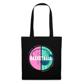 Basketteur Basketteur Basketteur Dunking Sport Player - Sac en tissu - noir - Devant