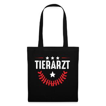 Tierarzt Beruf - Stoffbeutel - Schwarz - Vorne