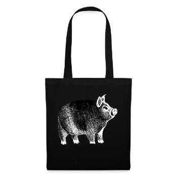 pig sweet pig pigs animal animals 7 - Tote Bag - black - Front