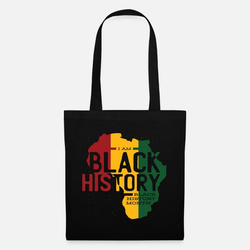 Afrika Farben Black History - Stoffbeutel - Schwarz