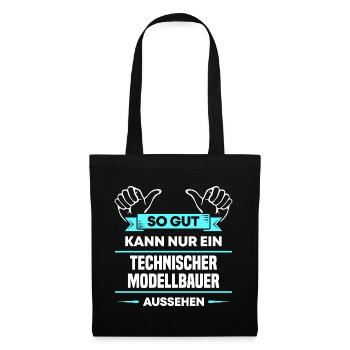 Technischer Modellbauer Design für Handwerker - Stoffbeutel - Schwarz - Vorne