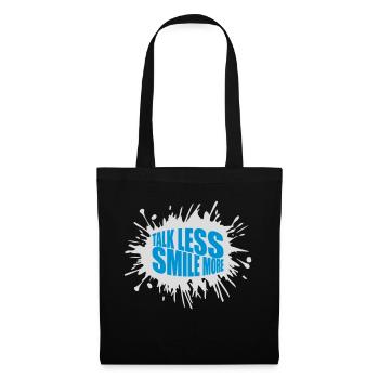 talk less smile more - Tote Bag - black - Front
