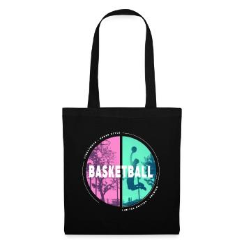 Basketteur Basketteur Dunking Sport Player - Sac en tissu - noir - Devant