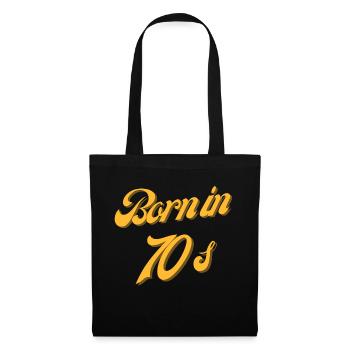 Born in 70s - Tote Bag - black - Front