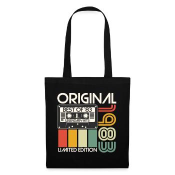 Original 1983 vintage vintage birthday retro - Tote Bag - black - Front