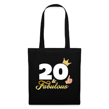 20 and Fabulous - Tote Bag - black - Front
