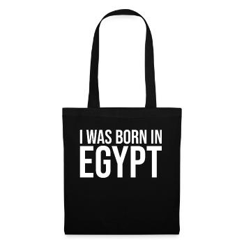 Je suis né en Egypte - Sac en tissu - noir - Devant