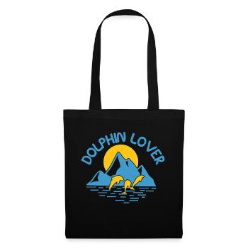 L’AMOUR DES DAUPHINS - Sac en tissu - noir - Devant