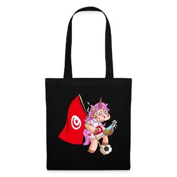 Licorne du Parti Tunisie - Sac en tissu - noir - Devant