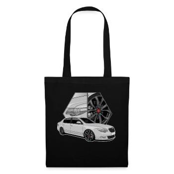 Limousine // Illustration - Stoffbeutel - Schwarz - Vorne