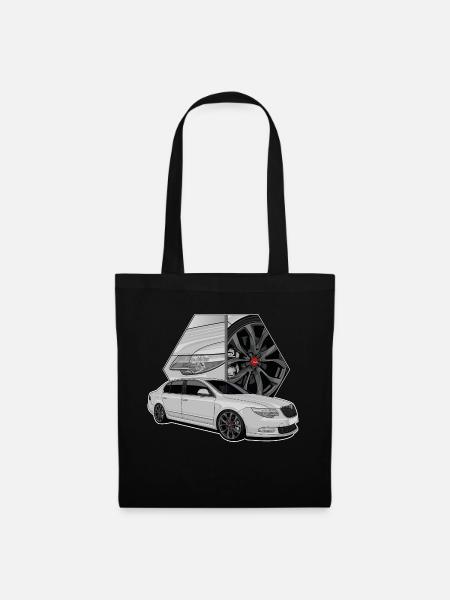 Limousine // Illustration - Stoffbeutel - Schwarz