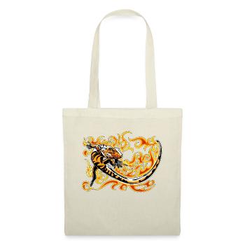 petit caiman rouge et feu - Sac en tissu - nature - Devant