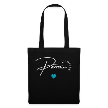 Captain parrain - Sac en tissu - noir - Devant