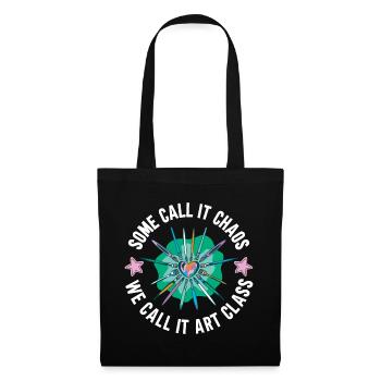Art Teacher Funny Saying Art Course Art Class - Tote Bag - black - Front