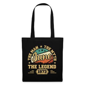 Juin 1973 L’Homme, le Myte, La légende, juin 1973 - Sac en tissu - noir - Devant
