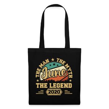 June 2020 The Man, The Myte, The legend, Juni 2020 - Stoffbeutel - Schwarz - Vorne